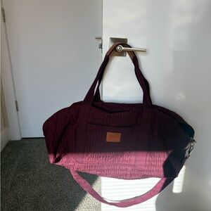 PINK Burgundy Duffel Bag